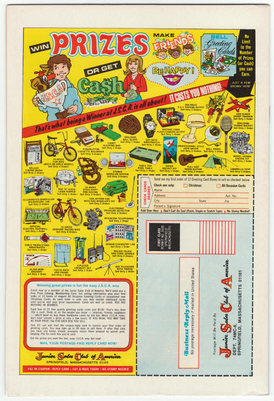 Captain America #178 back cover