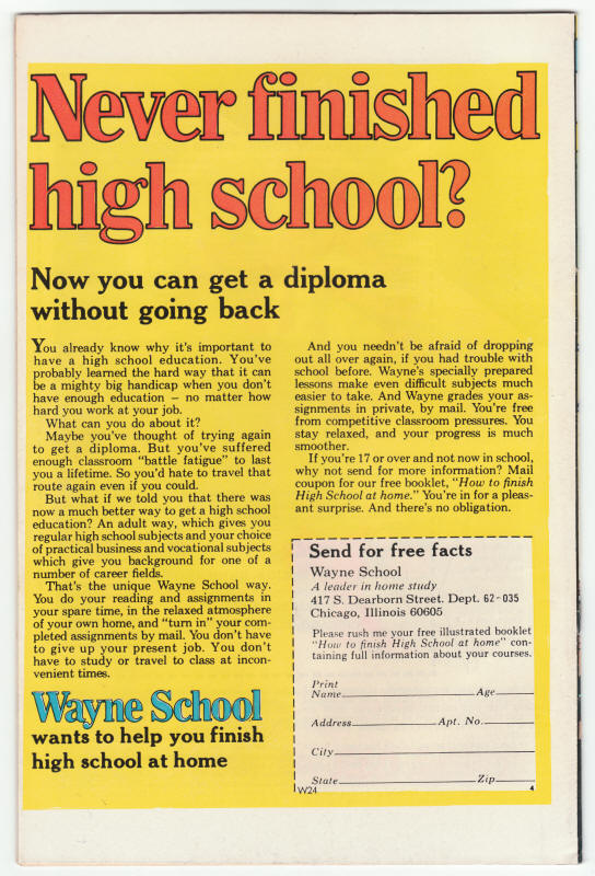 Captain America #183 back cover