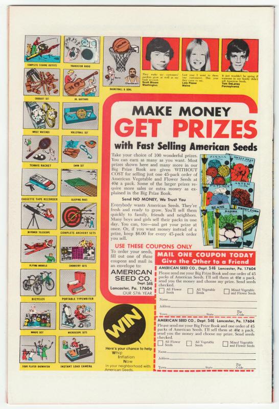 Captain America #185 back cover