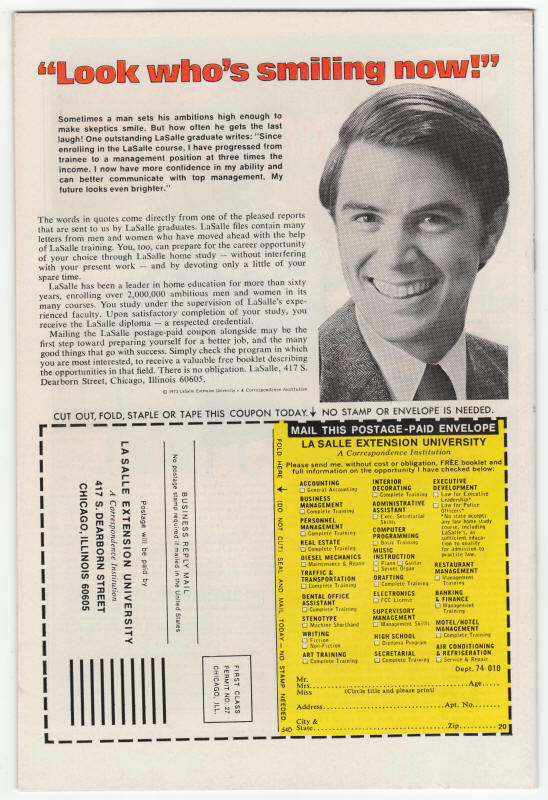 Captain America 196 VF+ back cover