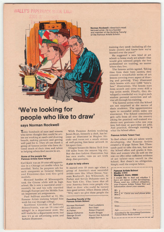 Captain Marvel #12 back cover