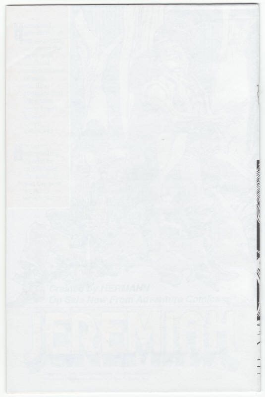 Casanova #1 back cover