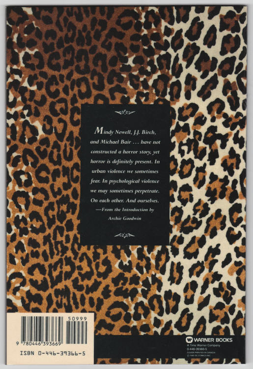 Catwoman Her Sisters Keeper back cover