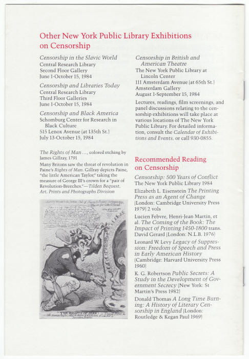 Censorship 500 Years Of Conflict back cover