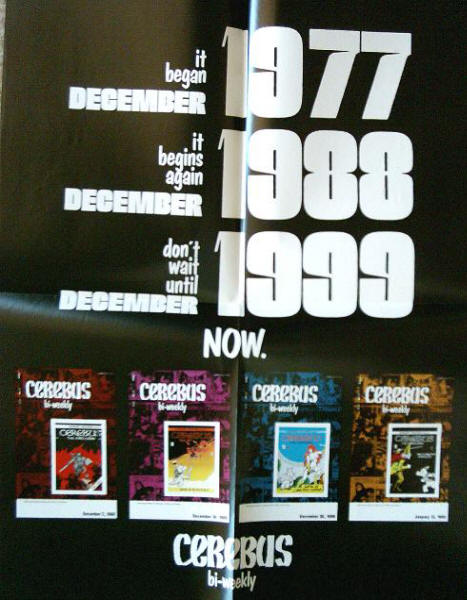 Cerebus Bi-Weekly Dave Sim Promo Poster