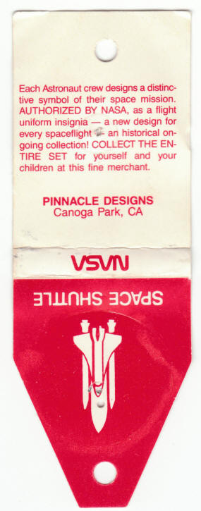 NASA Challenger Space Shuttle Lapel Pin