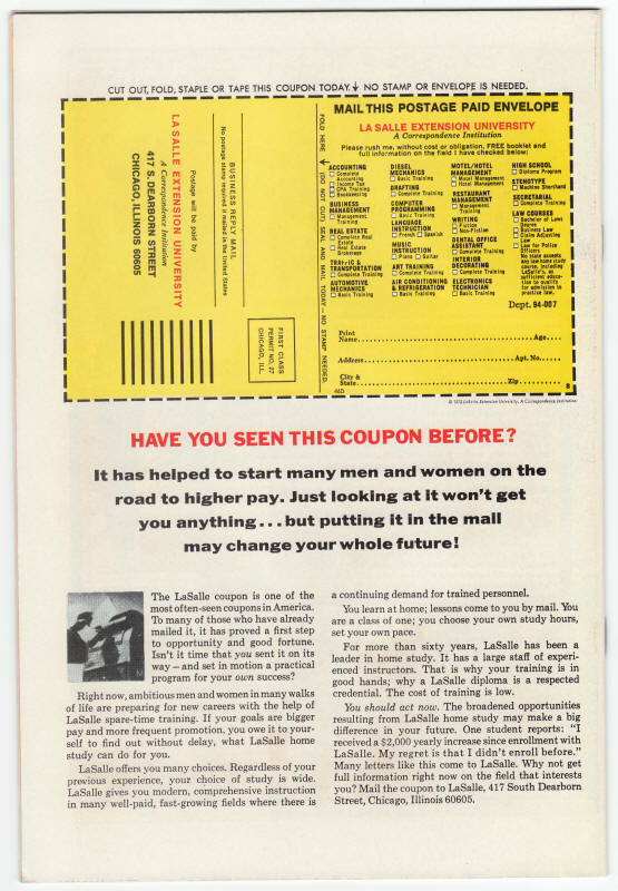 Chamber Of Chills #7 back cover