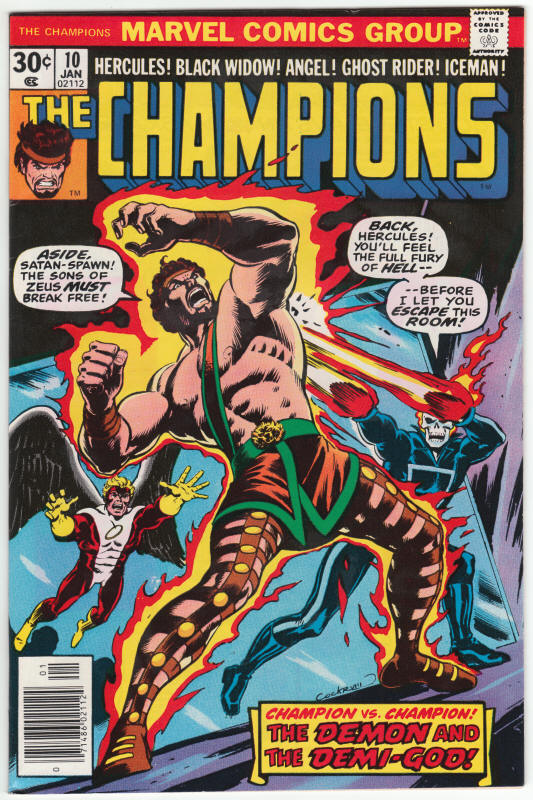 The Champions #10 front cover