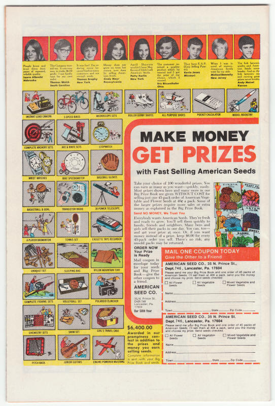 The Champions #12 back cover