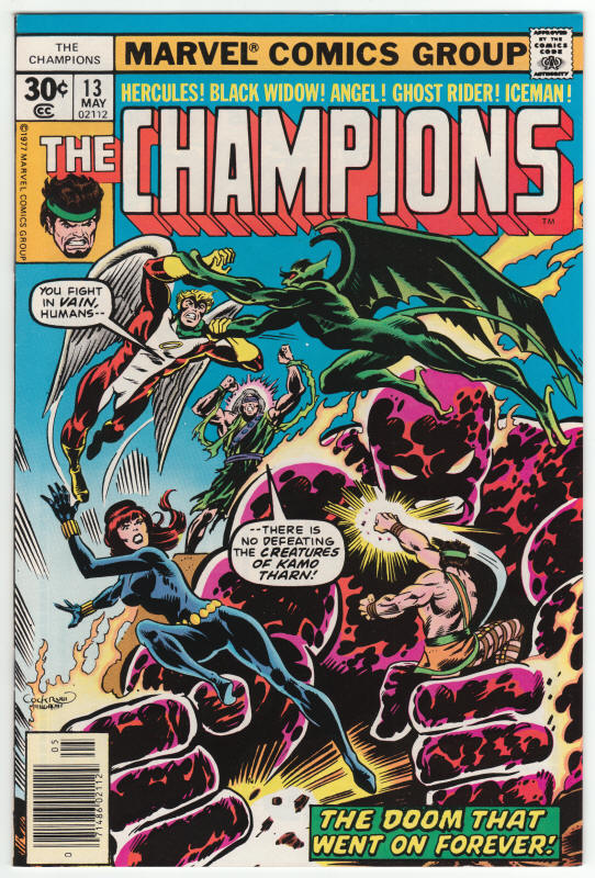 The Champions #13 front cover