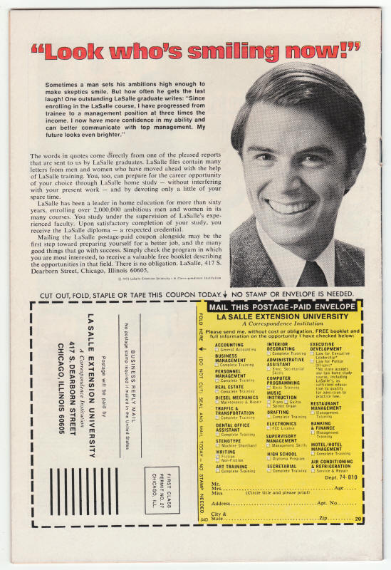 The Champions #5 back cover