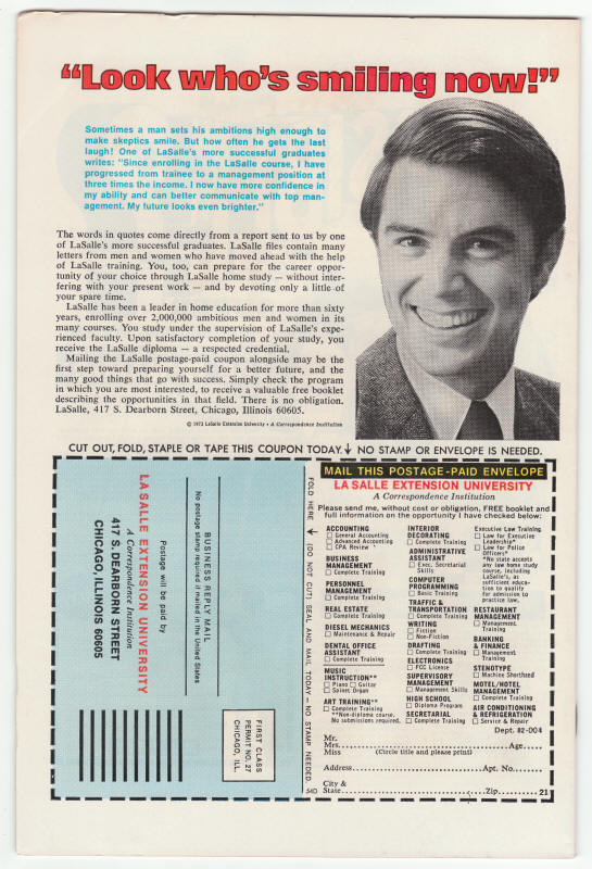 The Champions #9 back cover