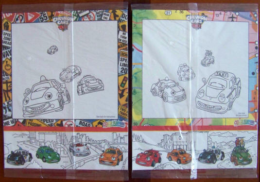 Chevron Cars Surprise Packs fronts