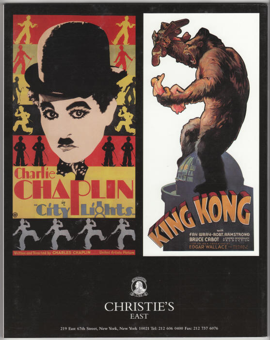 Christies Hollywood Early Cinema Posters Auction Catalog 1997 back cover