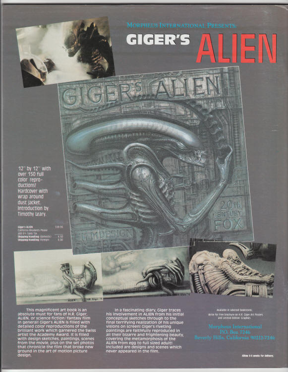 Cinefantastique Volume 20 #1 and 2 back cover