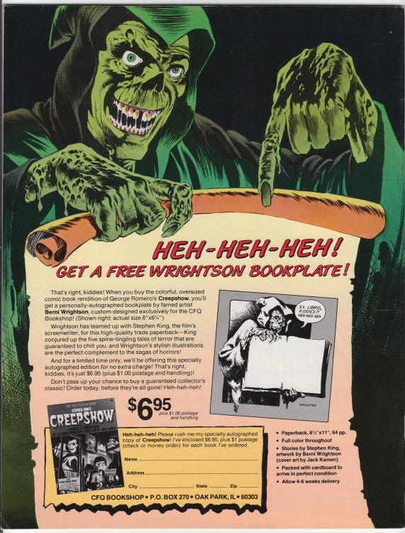 Cinefantastique Volume 13 #1 back cover