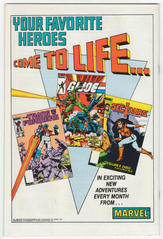 Cloak And Dagger #5 back cover