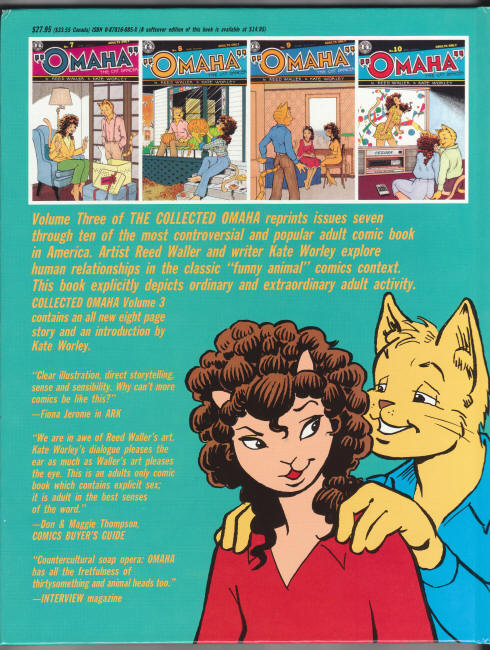 The Collected Omaha The Cat Dancer Volume 3 Signed and Numbered Edition back cover