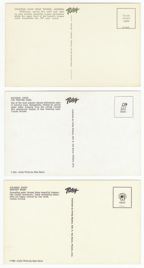 1960s Colossal Cave Post Cards