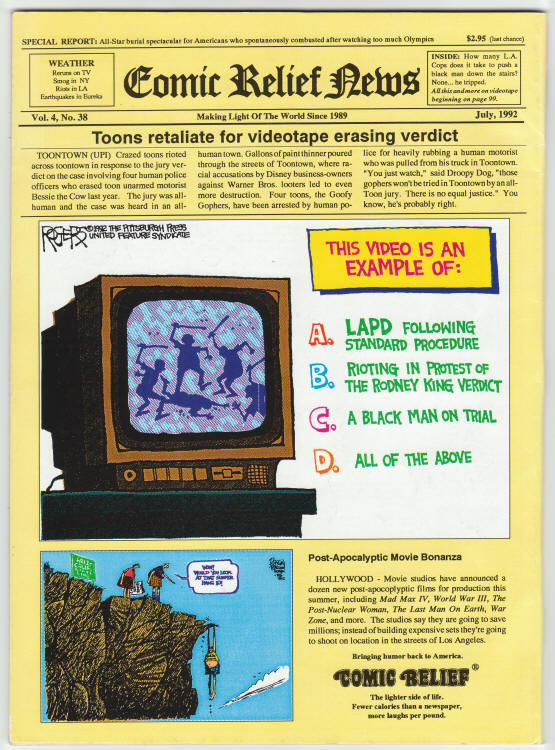 Comic Relief #38 back