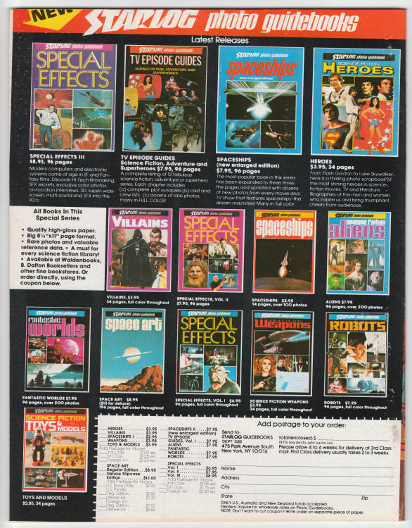 Comics Scene Magazine #2 back cover