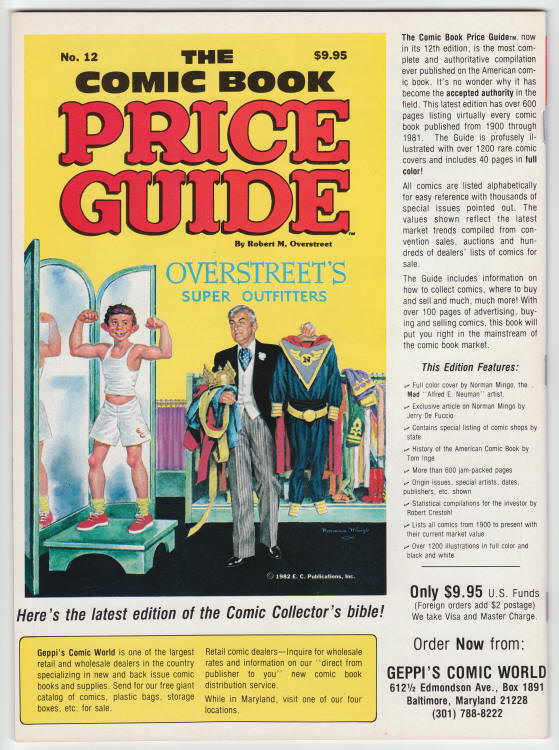 Comics Scene Magazine #4 back cover