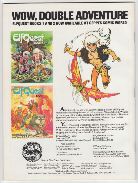 Comics Scene Magazine #6 back cover