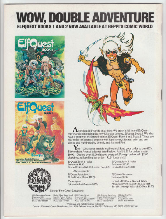 Comics Scene Magazine #7 back cover