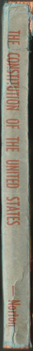 Constitution of the United States Thomas James Norton signed spine