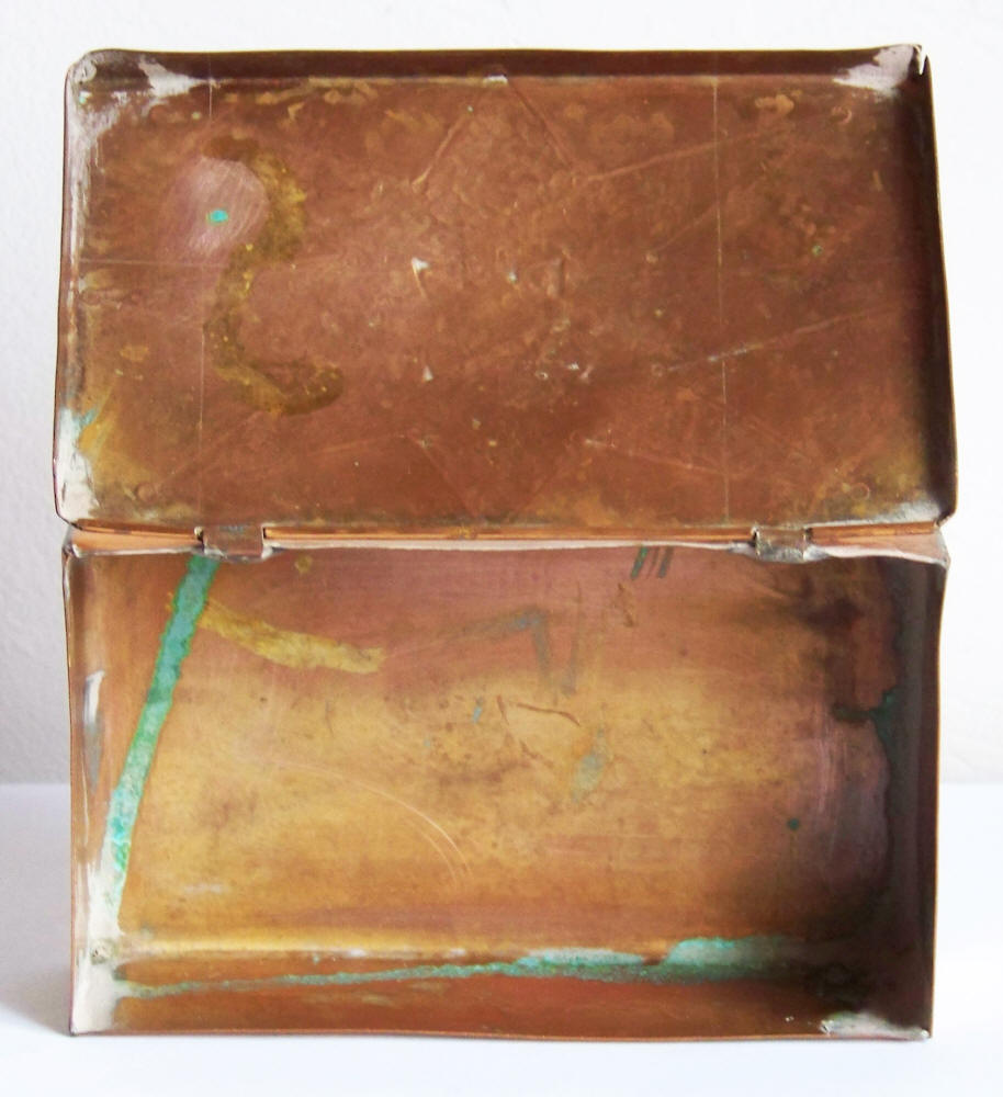 Native American Handmade Copper Trinket Box