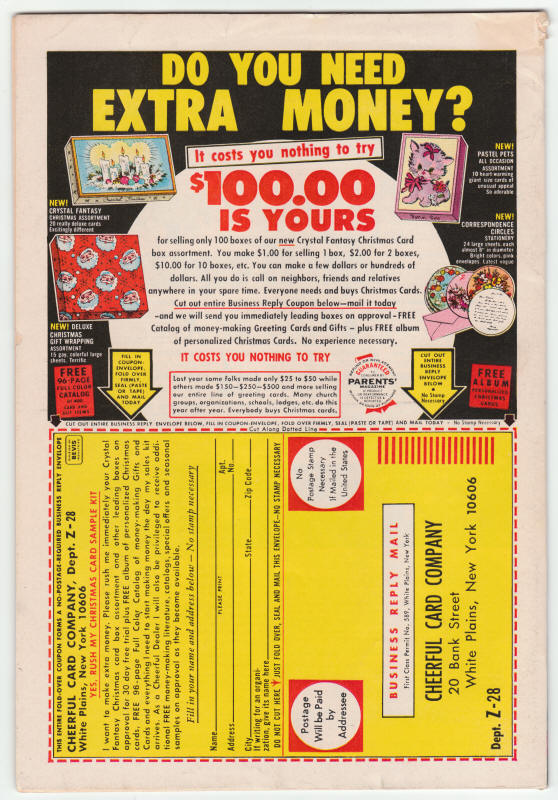 Creatures On The Loose #13 back cover