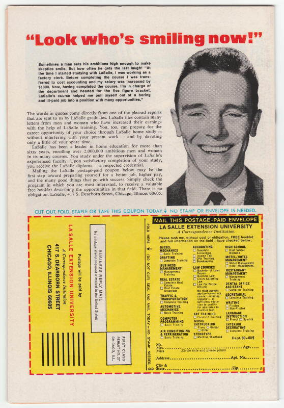 Creatures On The Loose #24 back cover