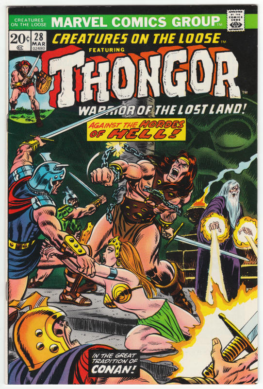 Creatures On The Loose #28 front cover