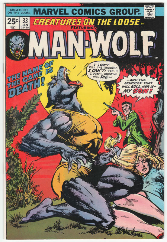 Creatures On The Loose #33 front cover