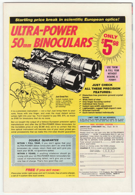 Creatures On The Loose #37 back cover