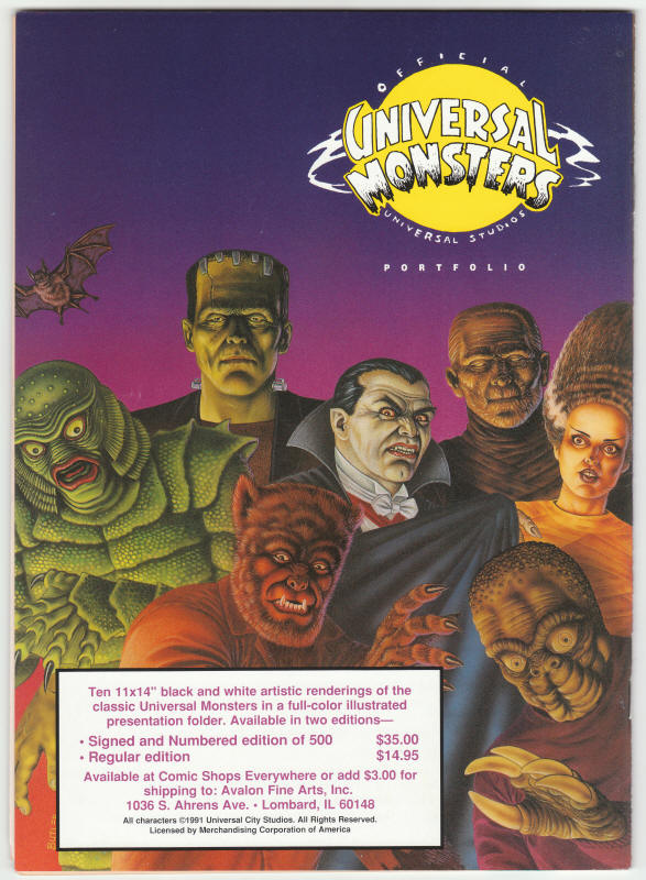 Creepsville #1 back cover