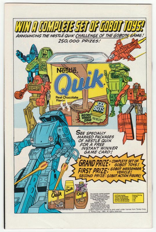 Daredevil #226 back cover