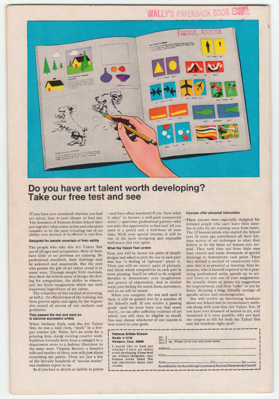 Daredevil #62 back cover