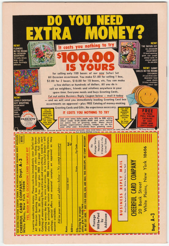 Daredevil #85 back cover