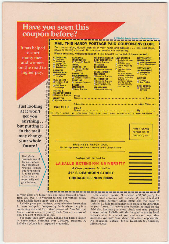 Daredevil #97 back cover