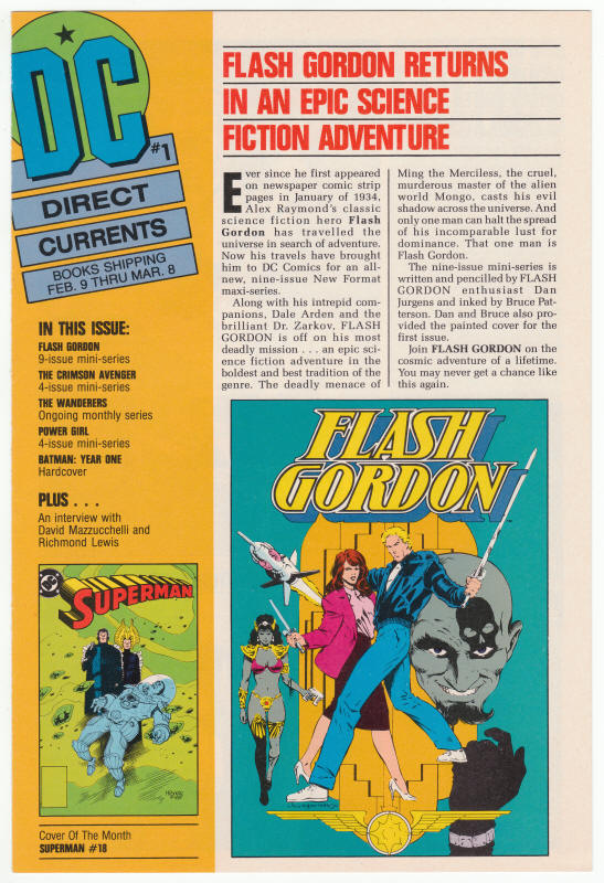 DC Direct Currents #1 front cover