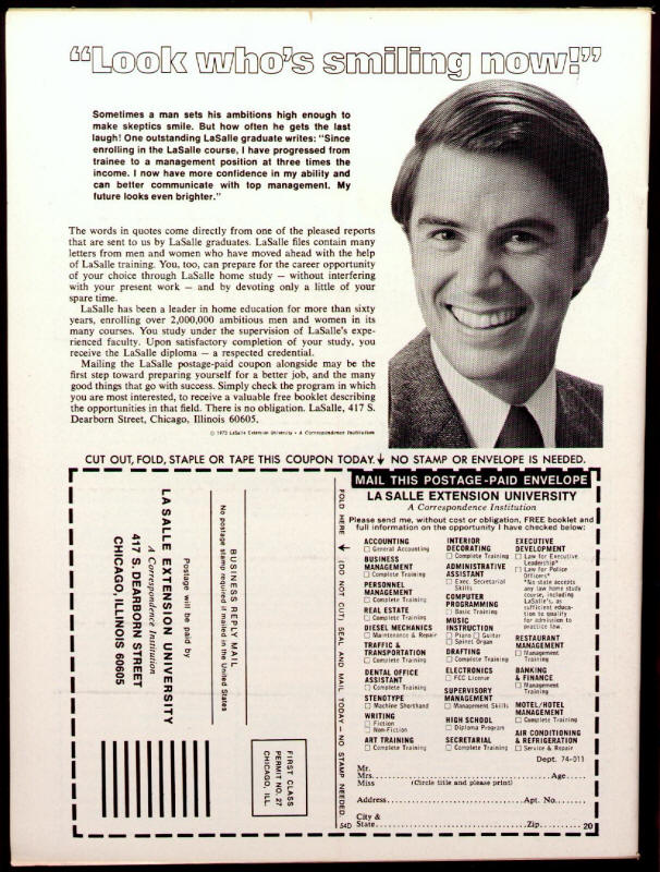 The Deadly Hands Of Kung Fu #21 back cover