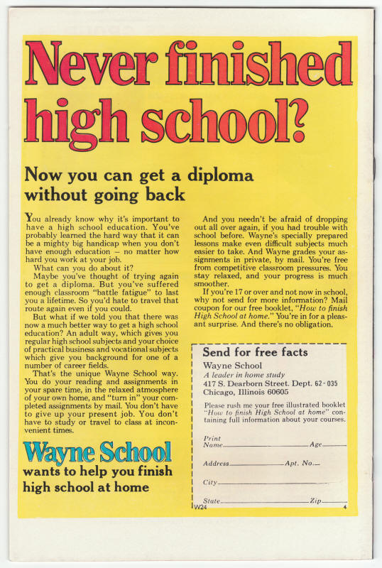 The Defenders #22 back cover