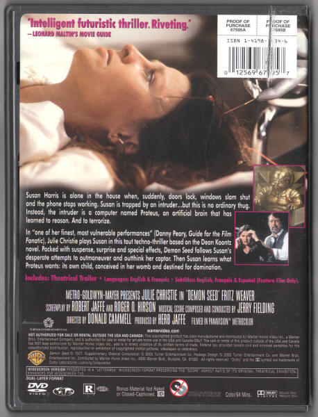 The Demon Seed DVD