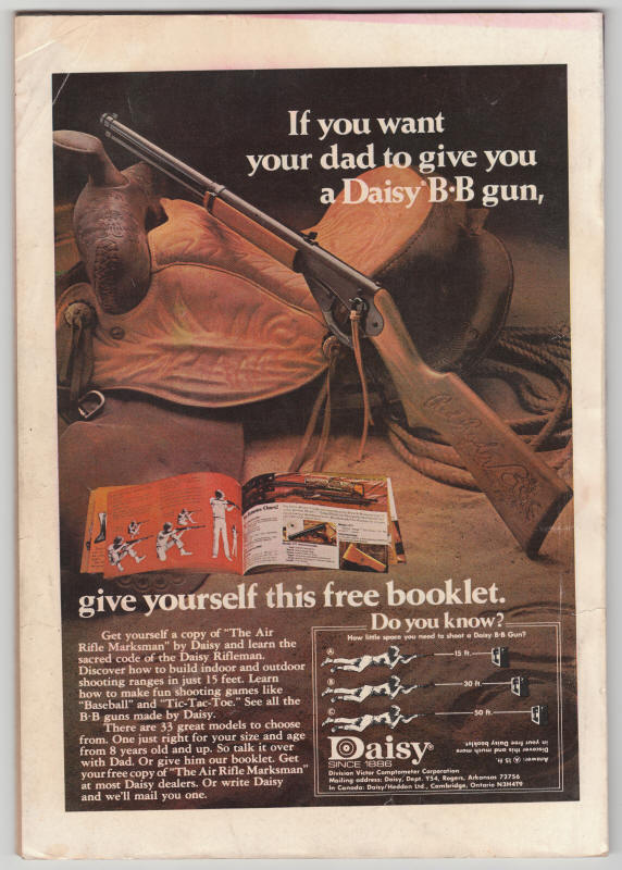 Detective Comics #442 back cover