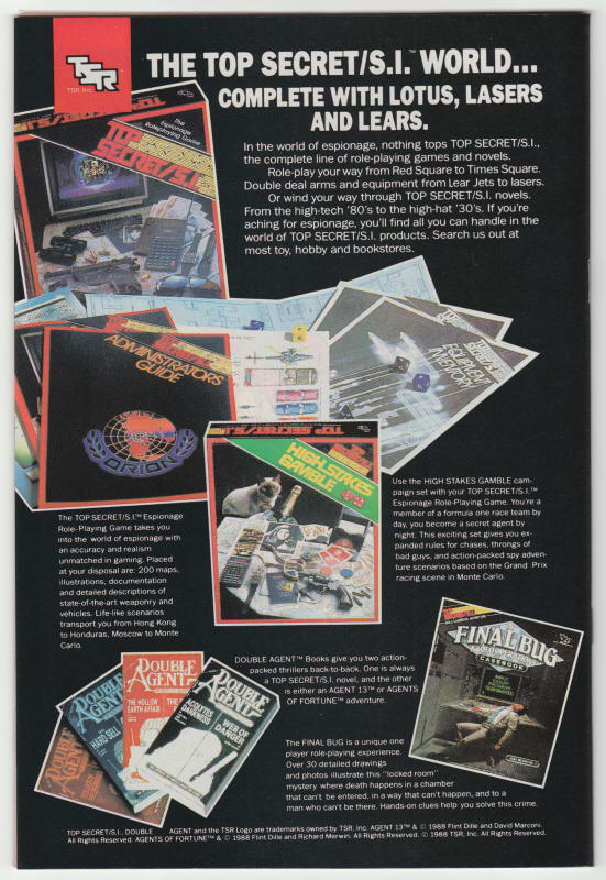 Detective Comics Annual #1 back cover