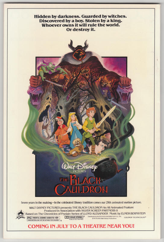 Disneyland Birthday Party back cover