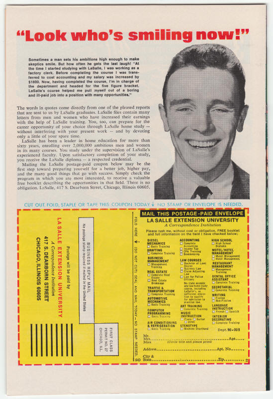 Doc Savage #6 back cover