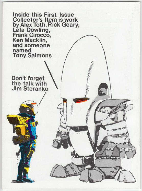 Dragons Teeth #1 back cover