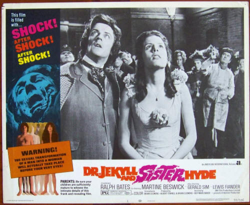 Dr. Jekyll And Sister Hyde Lobby Card #1